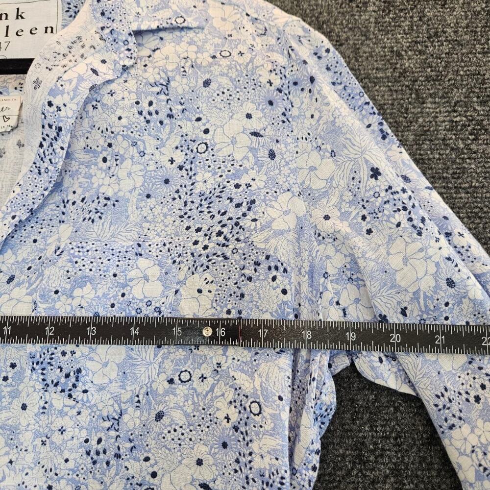 Frank & Eileen Eileen Floral Linen Button-Up Shirt XS - Picture 2 of 10